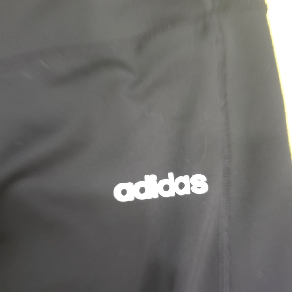 Adidas Women's Climalite 3-Stripe Leggings Black High Waisted Pockets Size L EUC - Picture 3 of 11